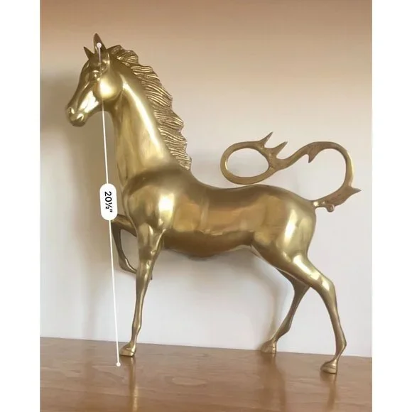 Vintage Brass Horse Statue - Picture 16 of 16